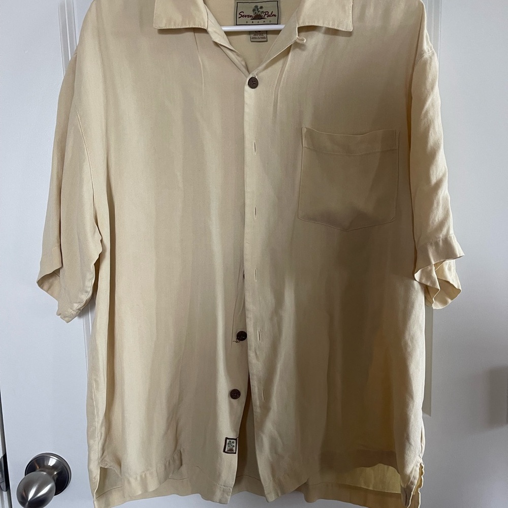 Sigrid Olsen Cream Button Down Shirt